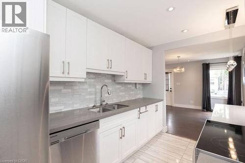 57 Division Street, Hamilton, ON - Indoor Photo Showing Kitchen With Double Sink