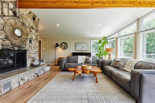 156 Acton Road, Uxbridge, ON - Indoor Photo Showing Living Room With Fireplace