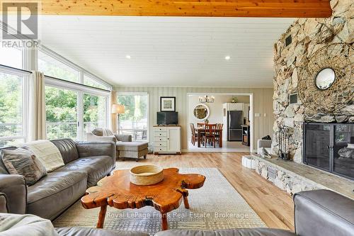 156 Acton Road, Uxbridge, ON - Indoor Photo Showing Living Room With Fireplace