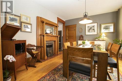 172 Spring St, Sault Ste. Marie, ON - Indoor Photo Showing Dining Room With Fireplace