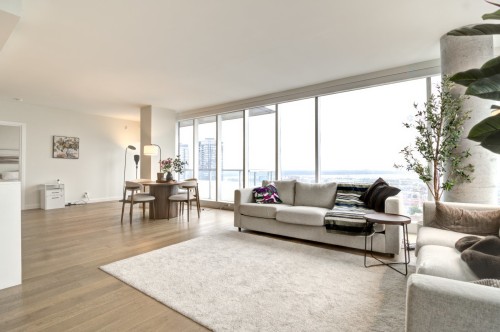 Living Room - 3306-1450 Boul. René-Lévesque O., Montréal (Ville-Marie), QC - Indoor Photo Showing Living Room
