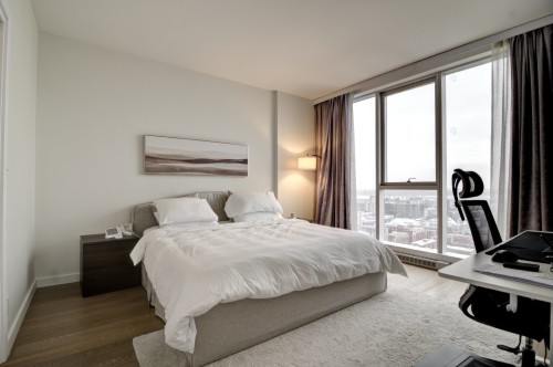Master Bedroom - 3306-1450 Boul. René-Lévesque O., Montréal (Ville-Marie), QC - Indoor Photo Showing Bedroom