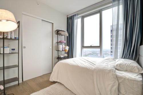Bedroom - 3306-1450 Boul. René-Lévesque O., Montréal (Ville-Marie), QC - Indoor Photo Showing Bedroom