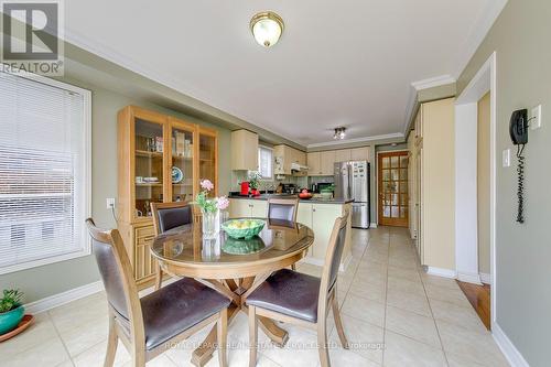 Crown Molding and Open to Kitchen - 3364 Ingram Road, Mississauga, ON - Indoor Photo Showing Dining Room