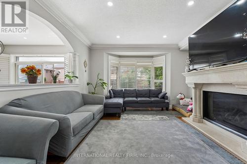 8 Redwillow Road, Brampton, ON - Indoor Photo Showing Living Room With Fireplace