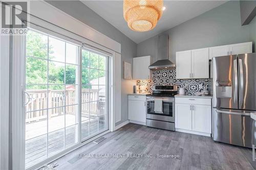 195 Wood Street E, Hamilton, ON - Indoor Photo Showing Kitchen With Stainless Steel Kitchen