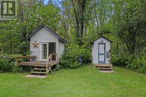 Bunkie and Outhouse - 730 Mervin Line, Cavan Monaghan (Cavan-Monaghan), ON - Outdoor With Deck Patio Veranda
