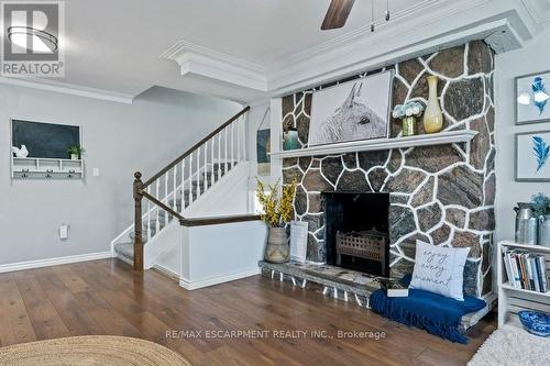 9793 Dickenson Road W, Hamilton, ON - Indoor With Fireplace