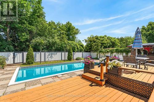 2179 Erinbrook Crescent, Ottawa, ON - Outdoor With In Ground Pool With Deck Patio Veranda