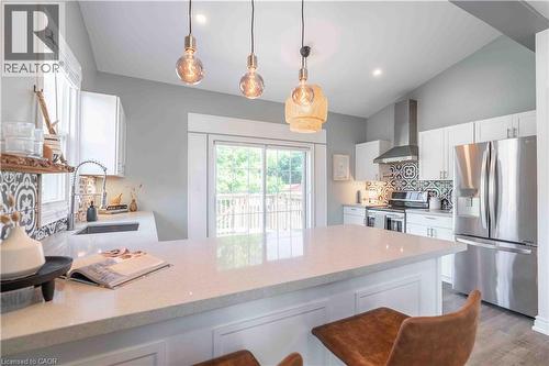 195 Wood Street E, Hamilton, ON - Indoor Photo Showing Kitchen With Stainless Steel Kitchen With Upgraded Kitchen