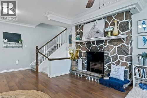 9793 Dickenson Road W, Hamilton, ON - Indoor With Fireplace