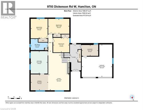 Floor plan- Main - 9793 Dickenson Road W, Hamilton, ON - Other