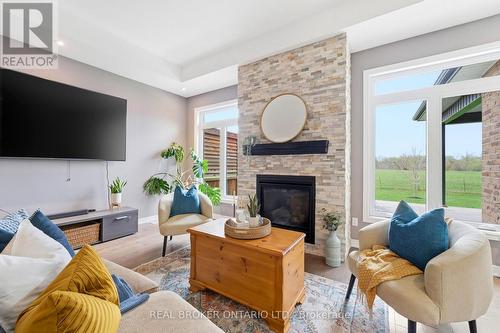 191 Highway 53 Highway, Brant, ON - Indoor Photo Showing Living Room With Fireplace