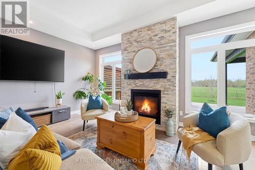 191 Highway 53 Highway, Brant, ON - Indoor Photo Showing Living Room With Fireplace