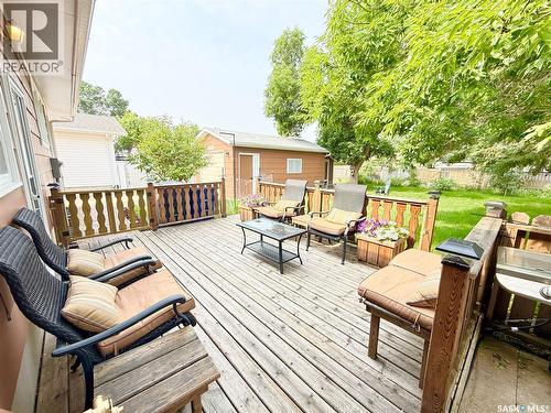 715 Brimacombe Drive, Weyburn, SK - Outdoor With Deck Patio Veranda With Exterior