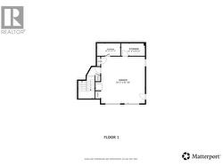 Garage floor plan on the lower level - 