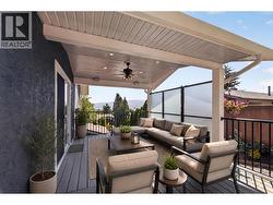 Covered patio connected to the backyard *virtually staged* - 