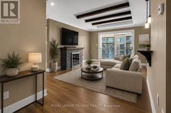 Living Room with Fireplace and Patio doors - 