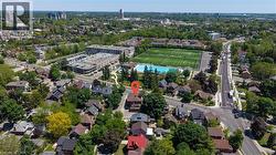 Aerial perspective showcasing the property within a residential neighborhood - 