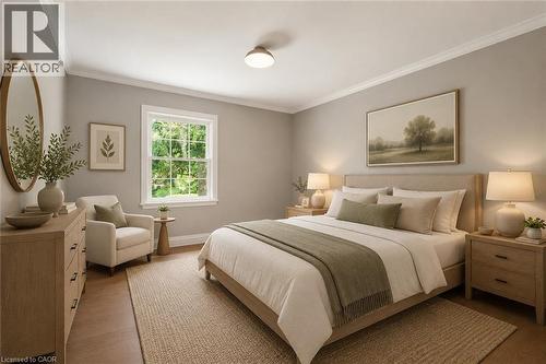 Virtually Staged - 571 Leonard Court, Burlington, ON - Indoor Photo Showing Bedroom