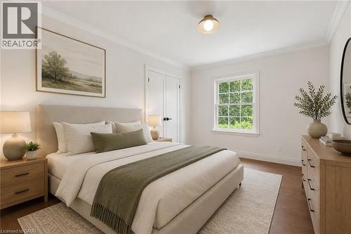Virtually Staged - 571 Leonard Court, Burlington, ON - Indoor Photo Showing Bedroom