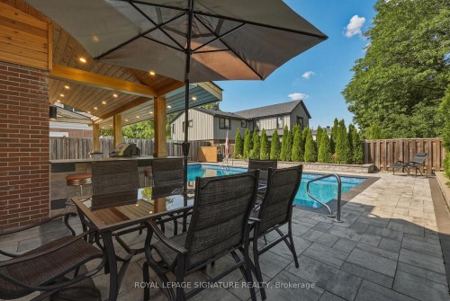 1843 Stonepath Crescent, Mississauga, ON - Outdoor With In Ground Pool With Exterior