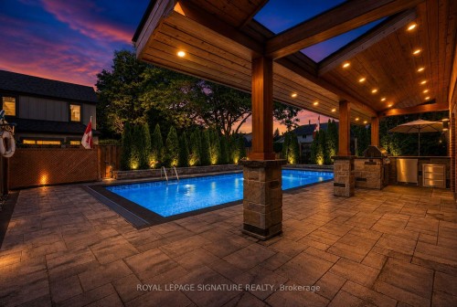 1843 Stonepath Crescent, Mississauga, ON - Outdoor With In Ground Pool