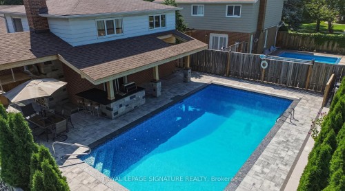 1843 Stonepath Crescent, Mississauga, ON - Outdoor With In Ground Pool With Exterior