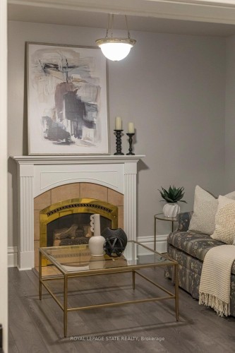 90 Blake Street, Hamilton, ON - Indoor Photo Showing Living Room With Fireplace