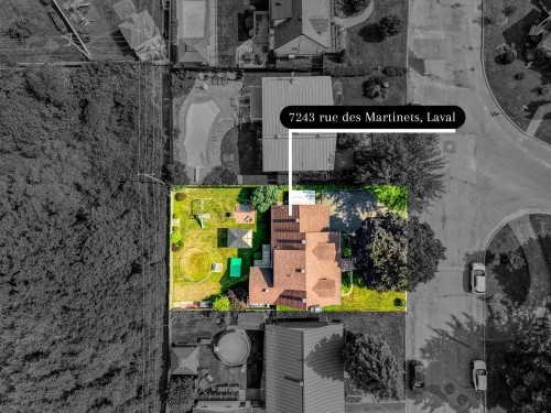 Aerial View - 7243 Rue Des Martinets, Laval (Duvernay), QC - Outdoor With View