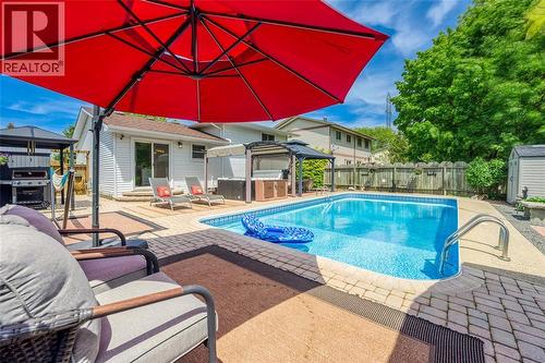 60 Royal Crescent, Sarnia, ON - Outdoor With In Ground Pool With Deck Patio Veranda