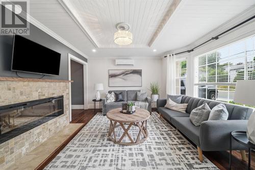 81 Cornwall Avenue, St. John'S, NL - Indoor Photo Showing Living Room With Fireplace