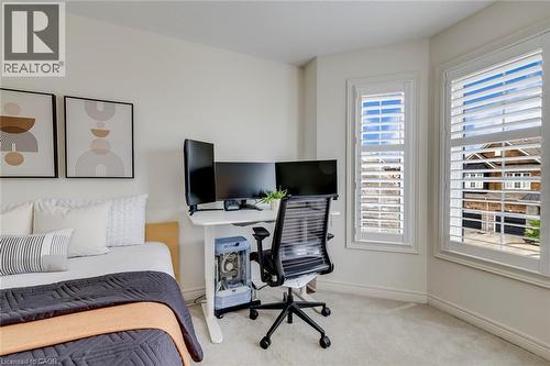 Room with wall-to-wall carpeting and white baseboards - 598 Bessborough Drive, Milton, ON - Indoor Photo Showing Office