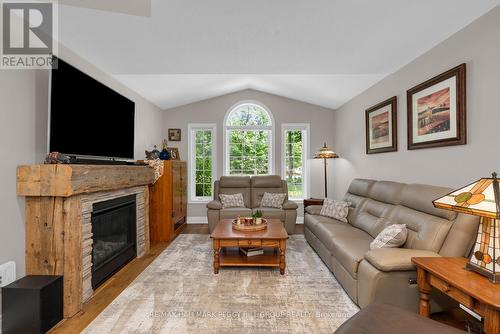 6 Maplehill Drive, Oro-Medonte, ON - Indoor Photo Showing Living Room With Fireplace
