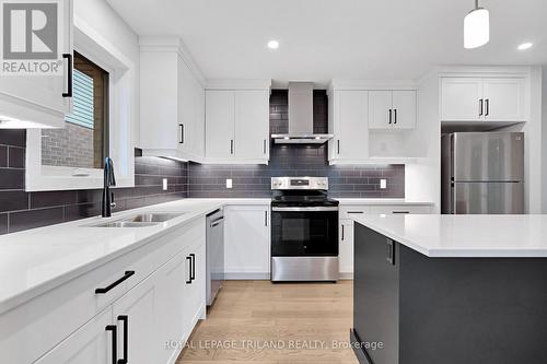 80 Styles Drive, St. Thomas, ON - Indoor Photo Showing Kitchen With Double Sink With Upgraded Kitchen