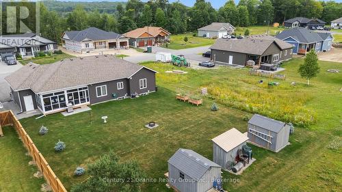 LARGE BACKYARD WITH STORAGE SHEDS/WOOD SHED - 39 Windover Drive, Minden Hills (Lutterworth), ON 