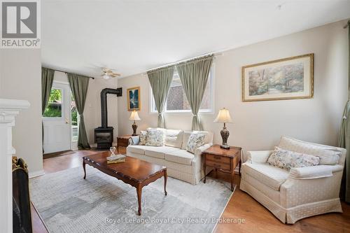 10 Macville Avenue, Kitchener, ON - Indoor Photo Showing Living Room With Fireplace