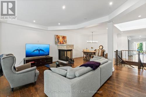 1195 Crestdale Road, Mississauga, ON - Indoor Photo Showing Living Room With Fireplace