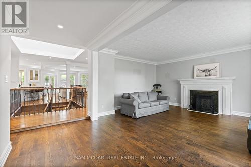 1195 Crestdale Road, Mississauga, ON - Indoor Photo Showing Living Room With Fireplace