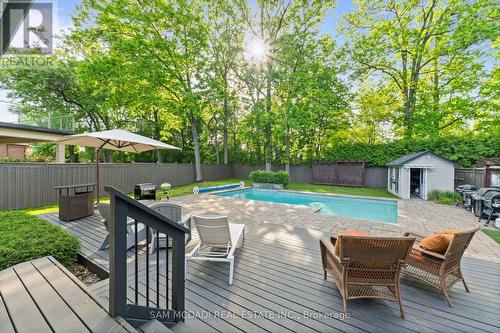 1195 Crestdale Road, Mississauga, ON - Outdoor With In Ground Pool With Deck Patio Veranda