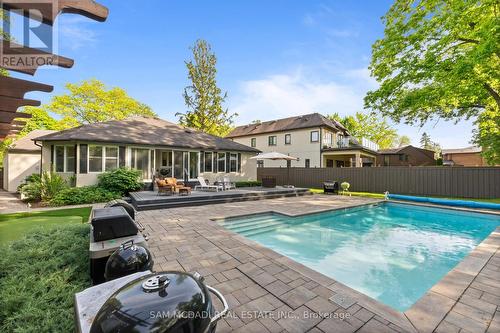 1195 Crestdale Road, Mississauga, ON - Outdoor With In Ground Pool With Deck Patio Veranda With Backyard