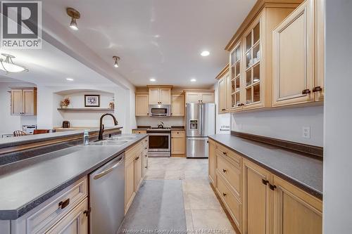 205 Whisper Creek Circle, Tecumseh, ON - Indoor Photo Showing Kitchen With Double Sink