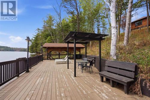 1161 Lau Camp Rd, Algoma Mills, ON - Outdoor With Body Of Water With Deck Patio Veranda With Exterior