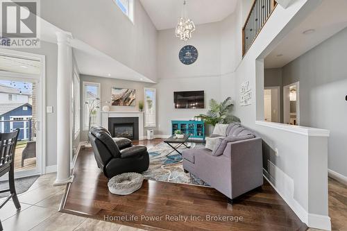 183 Townsend Drive, Woolwich, ON - Indoor Photo Showing Living Room With Fireplace