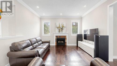 232 Stonebridge Drive, Markham, ON - Indoor Photo Showing Living Room With Fireplace