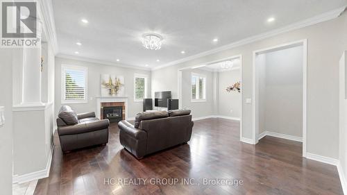 232 Stonebridge Drive, Markham, ON - Indoor Photo Showing Living Room With Fireplace