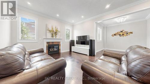 232 Stonebridge Drive, Markham, ON - Indoor Photo Showing Living Room With Fireplace