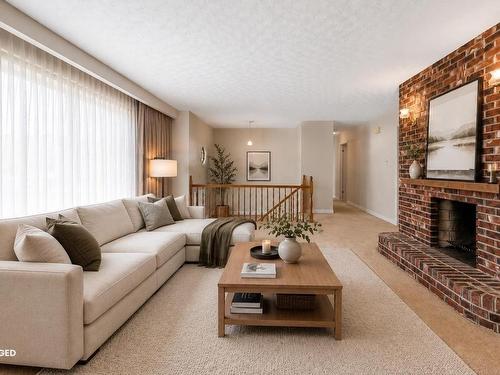 79 Riverview Crescent, Bedford, NS - Indoor Photo Showing Living Room With Fireplace