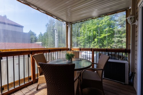 Balcon - 12 Rue Léonard, Saint-Sauveur, QC - Outdoor With Deck Patio Veranda With Exterior
