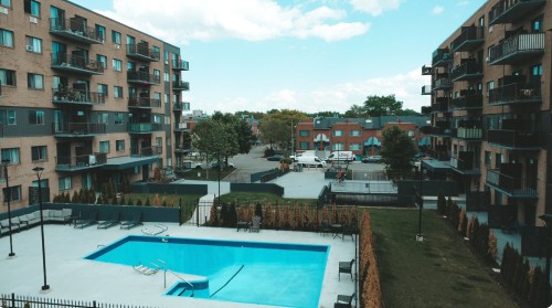Pool - 501-1121 Rue Mistral, Montréal (Villeray/Saint-Michel/Parc-Extension), QC - Outdoor With In Ground Pool
